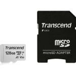 Transcend 128GB 300S UHS-1 U3 MicroSD Memory Card with Adapter
